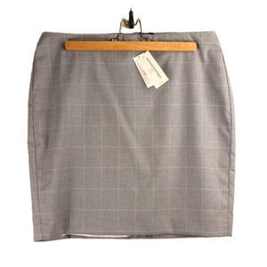 nwt BANANA REPUBLIC Geometric-Pattern Knee-Length Pencil Skirt, Grey, Size 10P